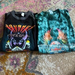 Journey freedom concert tour 2024 two shirts size large